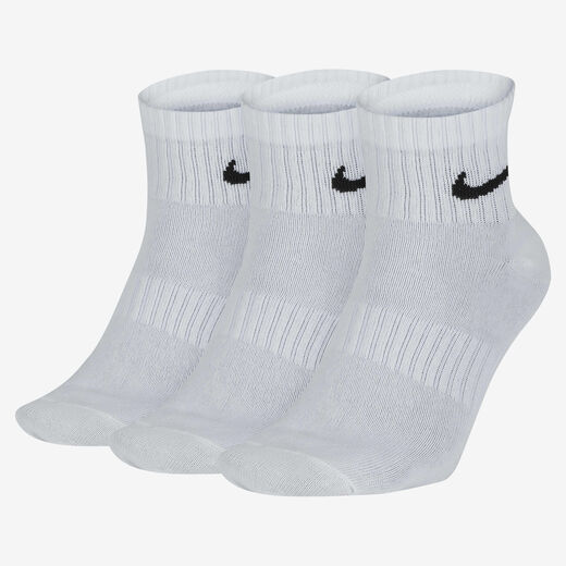 Men's Socks-Nike, Nike Everyday Lightweight, Training Ankle Socks (3 Pairs)