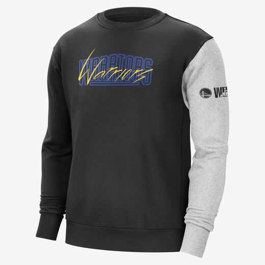 Basketball Hoodies & Sweatshirts-Nike, Golden State Warriors Courtside, Men's Nike NBA Fleece Sweatshirt